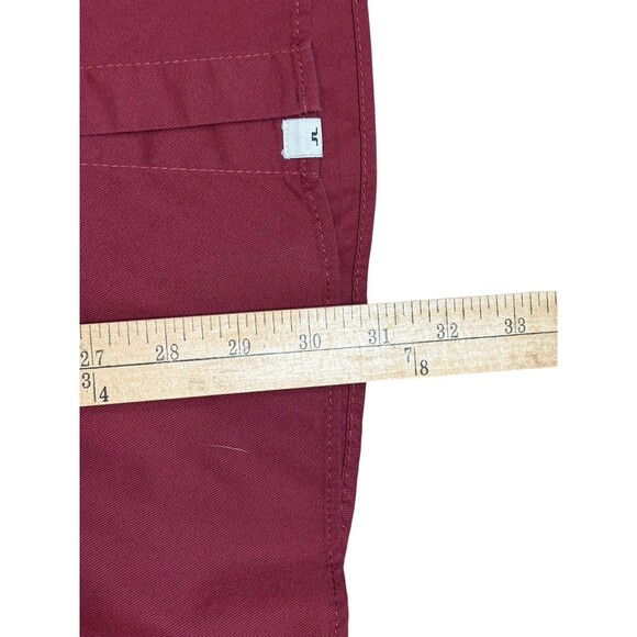 J. Lindeberg Button Down Shirt Slim Fit Men's Large Dani Twill Oxford Burgundy - Picture 6 of 11